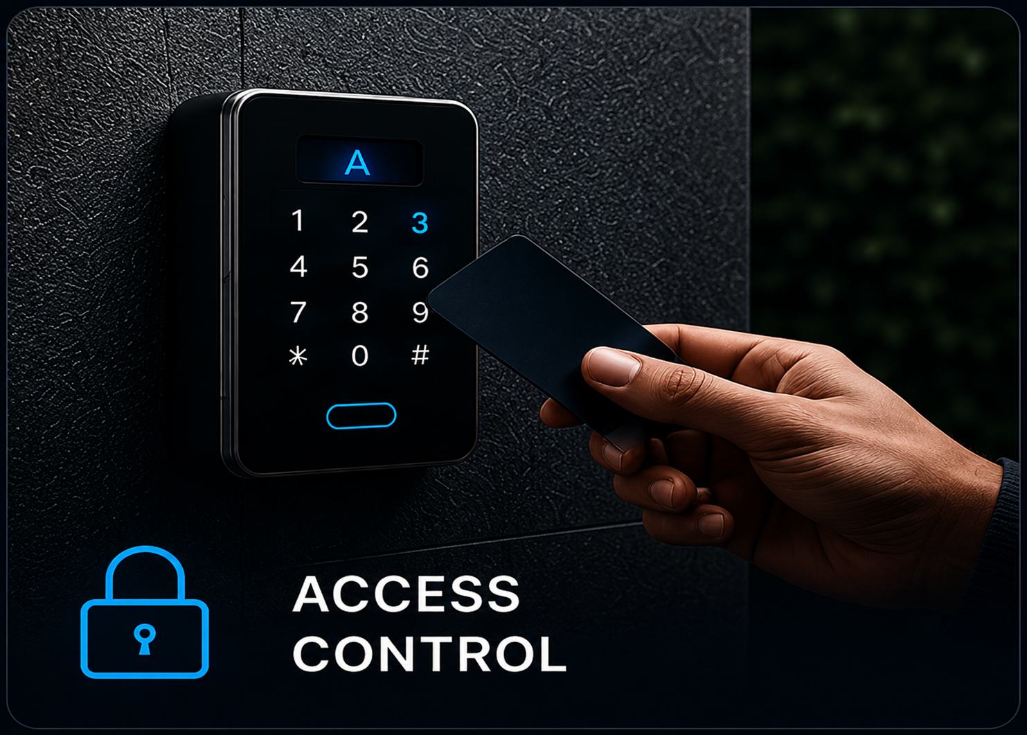 Access control keypad and credential reader
