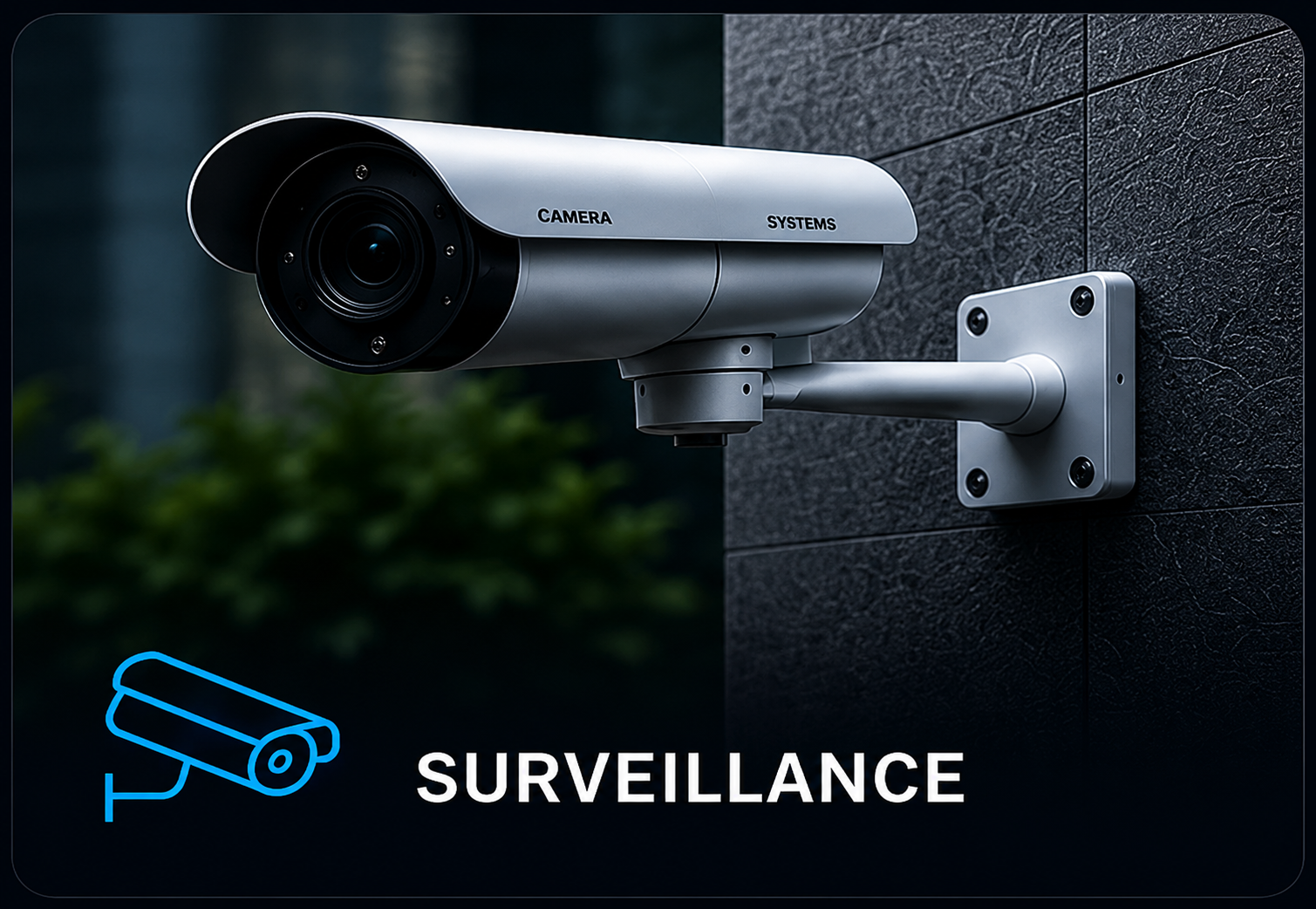 Professional surveillance camera installation